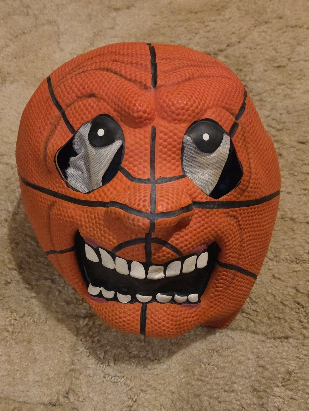 Kids Novelty Basketball Face Mask - Orange
